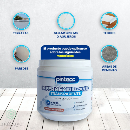 PinteccSeal™  IMPERMEABILIZANTE TRANSPARENTE SELLADOR