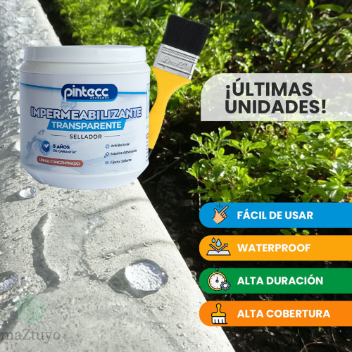 PinteccSeal™  IMPERMEABILIZANTE TRANSPARENTE SELLADOR