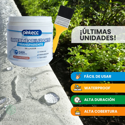 PinteccSeal™  IMPERMEABILIZANTE TRANSPARENTE SELLADOR
