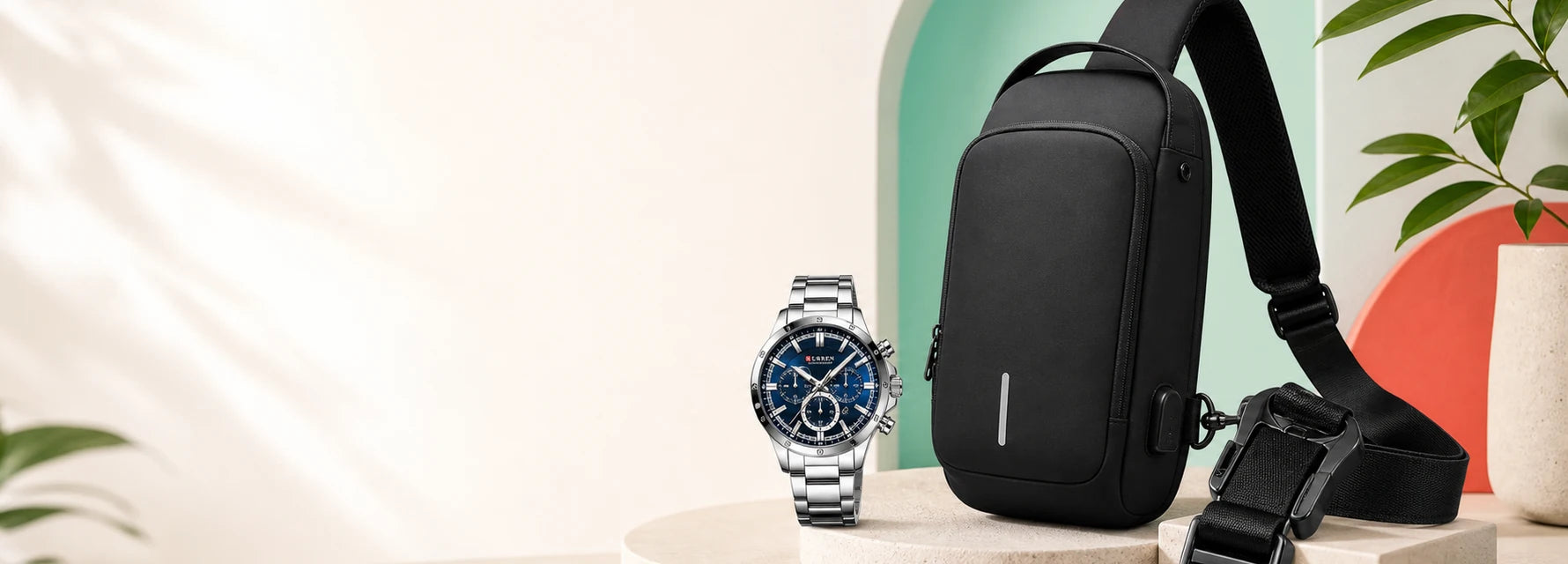 Reloj Curren, bolso SafeBag y accesorio BellySafe de maZtuyo